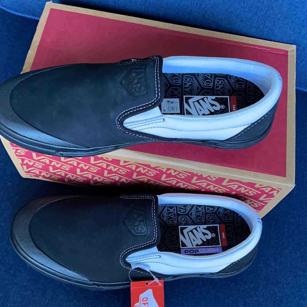 Vans WMNS BMX Slip-On Dak Black/White Sneakers - Picture 4 of 16